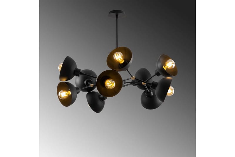 Kattovalaisin Ilmare Moonza Musta - Musta - Valaistus - Sisävalaistus & lamput - Erikoisvalaisin - Riisipaperivalaisin