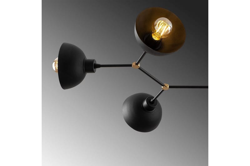 Kattovalaisin Ilmare Musta - Musta - Valaistus - Sisävalaistus & lamput - Erikoisvalaisin - Riisipaperivalaisin