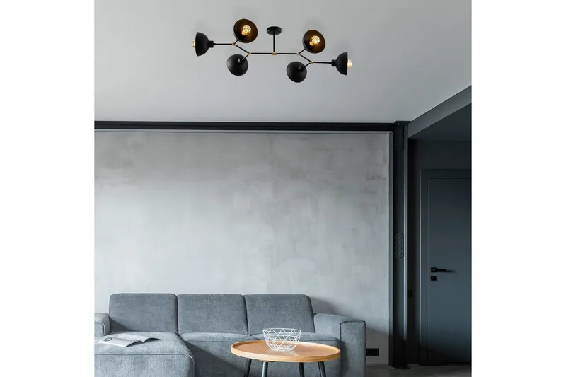 Kattovalaisin Ilmare Musta - Musta - Valaistus - Sisävalaistus & lamput - Erikoisvalaisin - Riisipaperivalaisin