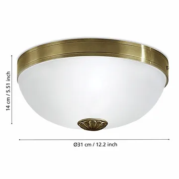 Kattovalaisin Imperial - 31 cm - Valaistus - Sisävalaistus & lamput - Erikoisvalaisin - Tiffanylamppu