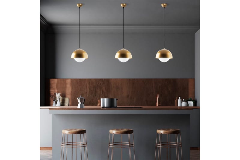 Kattovalaisin Jarnel kulta - Kulta - Valaistus - Sisävalaistus & lamput - Erikoisvalaisin - Riisipaperivalaisin