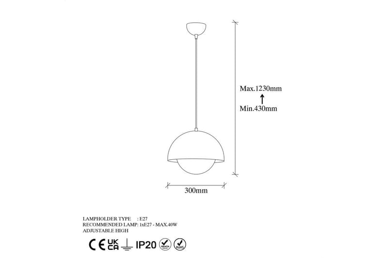 Kattovalaisin Jarnel kulta - Kulta - Valaistus - Sisävalaistus & lamput - Erikoisvalaisin - Riisipaperivalaisin