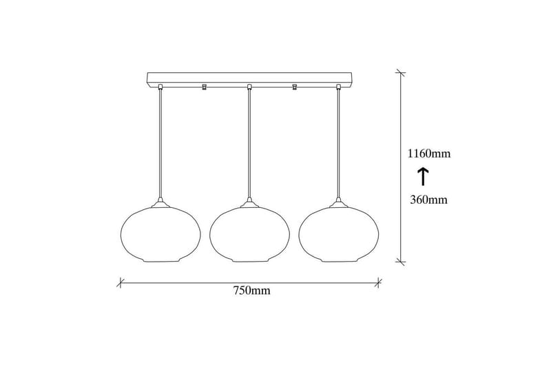 Kattovalaisin Jeba kolme musta / hunaja - Musta - Valaistus - Sisävalaistus & lamput - Erikoisvalaisin - Riisipaperivalaisin