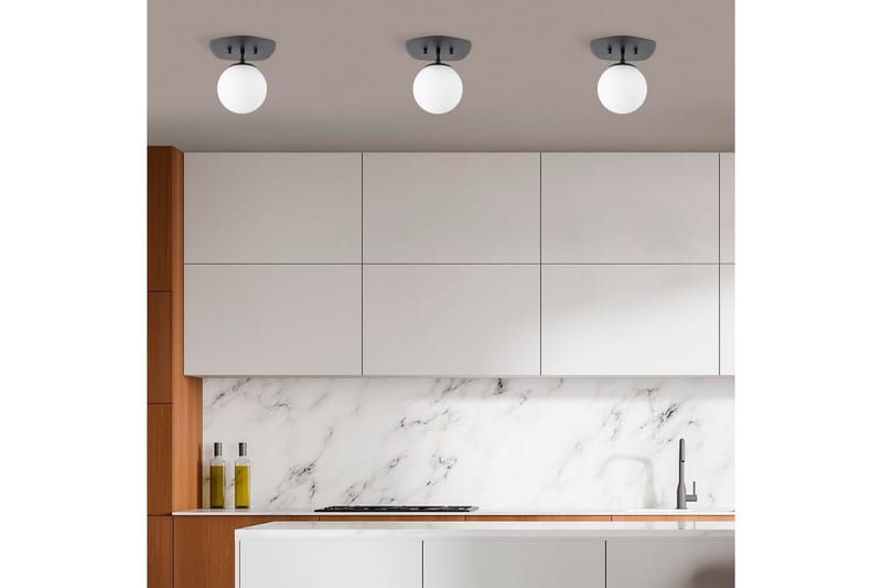 Kattovalaisin Kaivo (20 x 25 x 25 cm) Musta / Keltainen - Musta / Keltainen - Valaistus - Sisävalaistus & lamput - Erikoisvalaisin - Tiffanylamppu