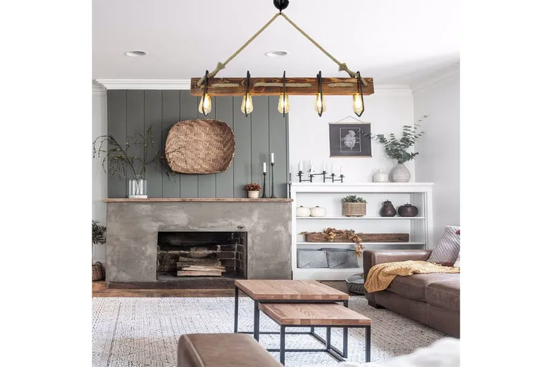 Kattovalaisin Kalldrun Pähkinäpuu - Pähkinäpuu - Valaistus - Sisävalaistus & lamput - Erikoisvalaisin - Riisipaperivalaisin