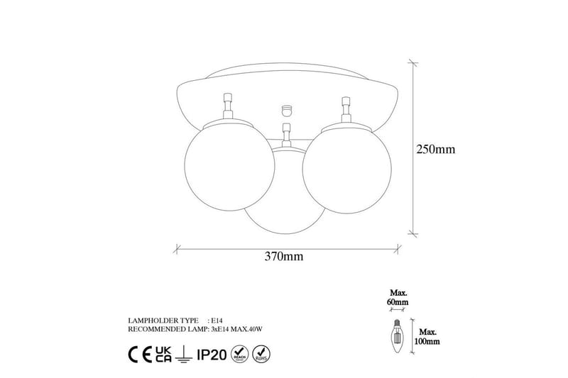 Kattovalaisin Kolminkertainen Kaivo Kulta - Kulta - Valaistus - Sisävalaistus & lamput - Erikoisvalaisin - Tiffanylamppu