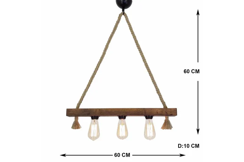 Kattovalaisin Kutuk Pähkinä - Ruskea - Valaistus - Sisävalaistus & lamput - Erikoisvalaisin - Riisipaperivalaisin