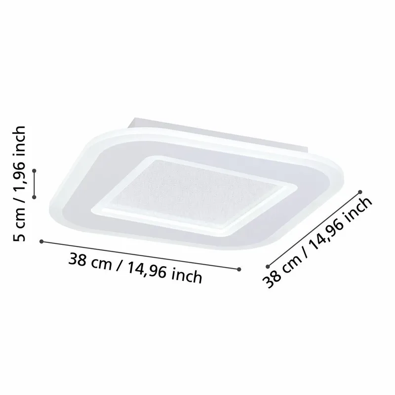 Kattovalaisin Macchioni - 38 cm - Valaistus - Sisävalaistus & lamput - Erikoisvalaisin - Tiffanylamppu