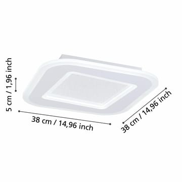 Kattovalaisin Macchioni - 38 cm - Valaistus - Sisävalaistus & lamput - Erikoisvalaisin - Tiffanylamppu