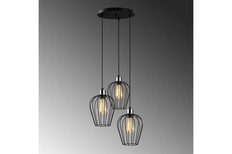 Kattovalaisin Majrulao Musta Ympyrä - Musta - Valaistus - Sisävalaistus & lamput - Erikoisvalaisin - Riisipaperivalaisin