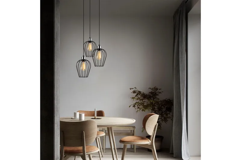 Kattovalaisin Majrulao Musta Ympyrä - Musta - Valaistus - Sisävalaistus & lamput - Erikoisvalaisin - Riisipaperivalaisin