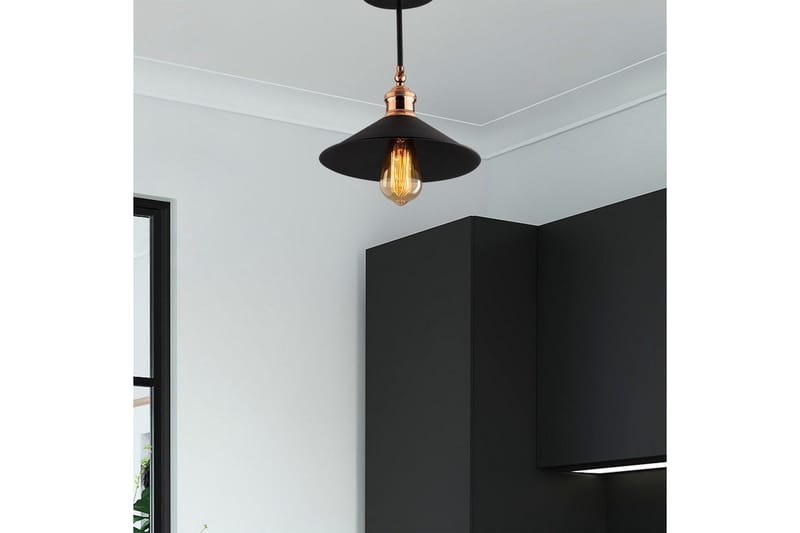 Kattovalaisin Marulbury Musta - Musta - Valaistus - Sisävalaistus & lamput - Erikoisvalaisin - Riisipaperivalaisin