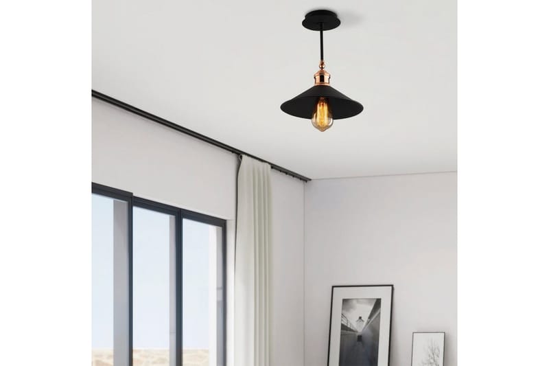 Kattovalaisin Marulbury Musta - Musta - Valaistus - Sisävalaistus & lamput - Erikoisvalaisin - Riisipaperivalaisin