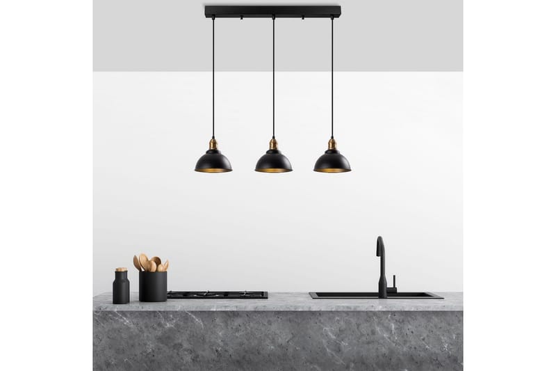 Kattovalaisin Masatsune Kolme Musta / Antiikki - Musta / Antiikki - Valaistus - Sisävalaistus & lamput - Erikoisvalaisin - Riisipaperivalaisin