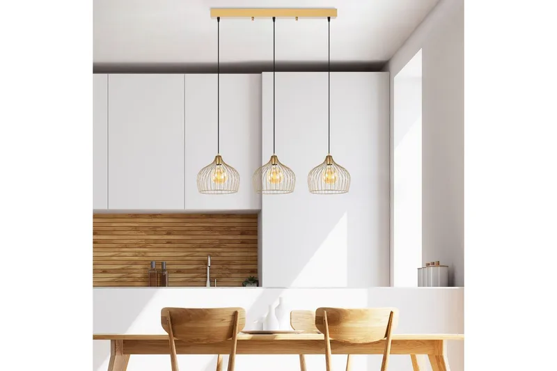 Kattovalaisin Meron Kiiltävä Kulta Vaaka - Kulta - Valaistus - Sisävalaistus & lamput - Erikoisvalaisin - Riisipaperivalaisin