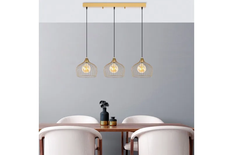 Kattovalaisin Meron Kiiltävä Kulta Vaaka - Kulta - Valaistus - Sisävalaistus & lamput - Erikoisvalaisin - Riisipaperivalaisin