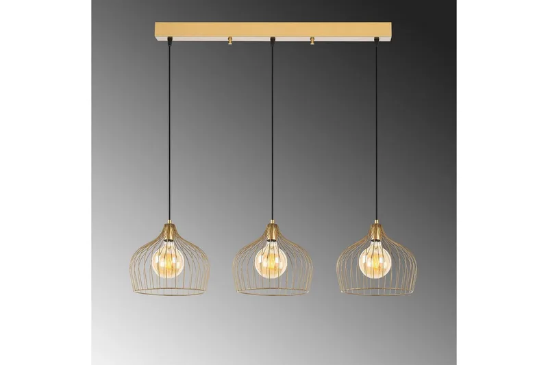 Kattovalaisin Meron Kiiltävä Kulta Vaaka - Kulta - Valaistus - Sisävalaistus & lamput - Erikoisvalaisin - Riisipaperivalaisin