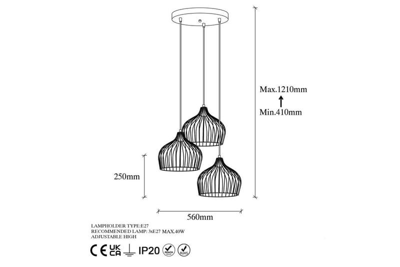 Kattovalaisin Meron Kiiltävä Kulta Ympyrä - Kulta - Valaistus - Sisävalaistus & lamput - Erikoisvalaisin - Riisipaperivalaisin