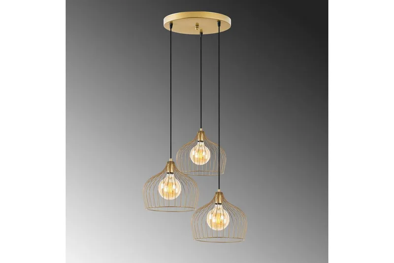 Kattovalaisin Meron Kiiltävä Kulta Ympyrä - Kulta - Valaistus - Sisävalaistus & lamput - Erikoisvalaisin - Riisipaperivalaisin