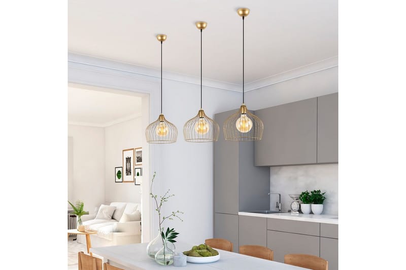 Kattovalaisin Meron Yksi Kiiltävä Kulta - Kulta - Valaistus - Sisävalaistus & lamput - Erikoisvalaisin - Riisipaperivalaisin