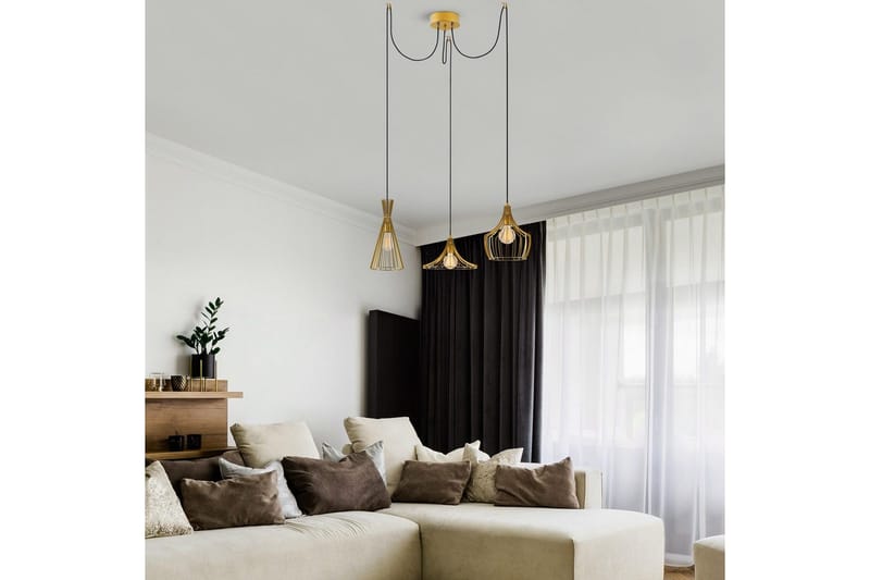 Kattovalaisin Mesopotamia Kulta - Kulta - Valaistus - Sisävalaistus & lamput - Erikoisvalaisin - Riisipaperivalaisin