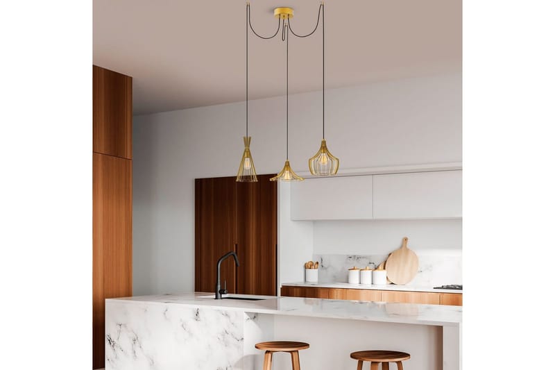 Kattovalaisin Mesopotamia Kulta - Kulta - Valaistus - Sisävalaistus & lamput - Erikoisvalaisin - Riisipaperivalaisin