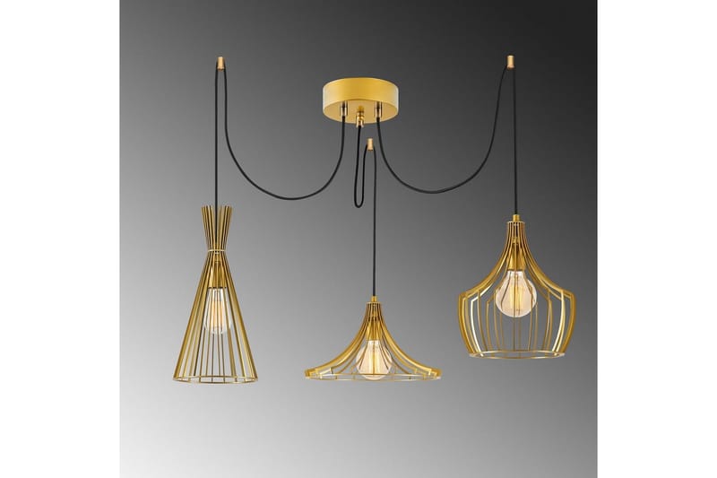 Kattovalaisin Mesopotamia Kulta - Kulta - Valaistus - Sisävalaistus & lamput - Erikoisvalaisin - Riisipaperivalaisin