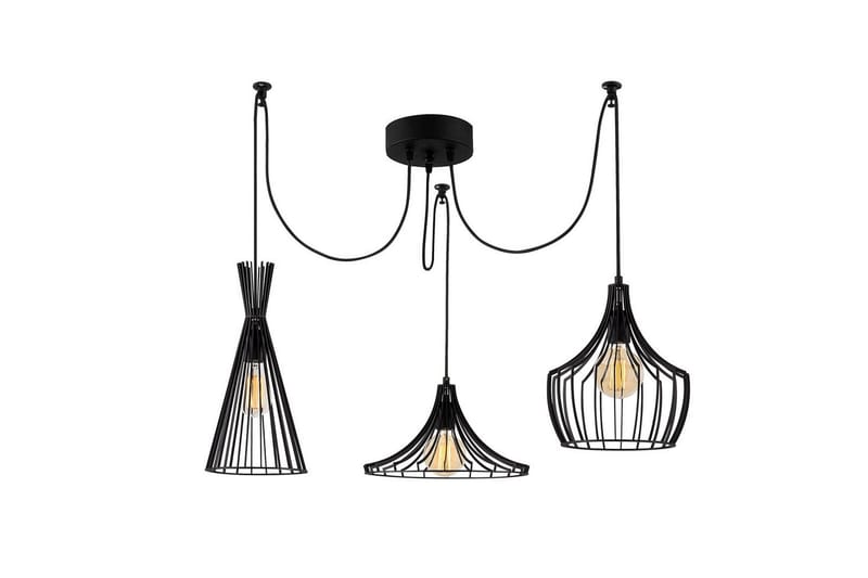 Kattovalaisin Mesopotamia Musta - Musta - Valaistus - Sisävalaistus & lamput - Erikoisvalaisin - Riisipaperivalaisin