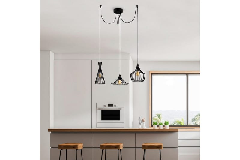 Kattovalaisin Mesopotamia Musta - Musta - Valaistus - Sisävalaistus & lamput - Erikoisvalaisin - Riisipaperivalaisin