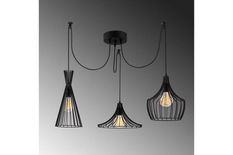 Kattovalaisin Mesopotamia Musta - Musta - Valaistus - Sisävalaistus & lamput - Erikoisvalaisin - Riisipaperivalaisin