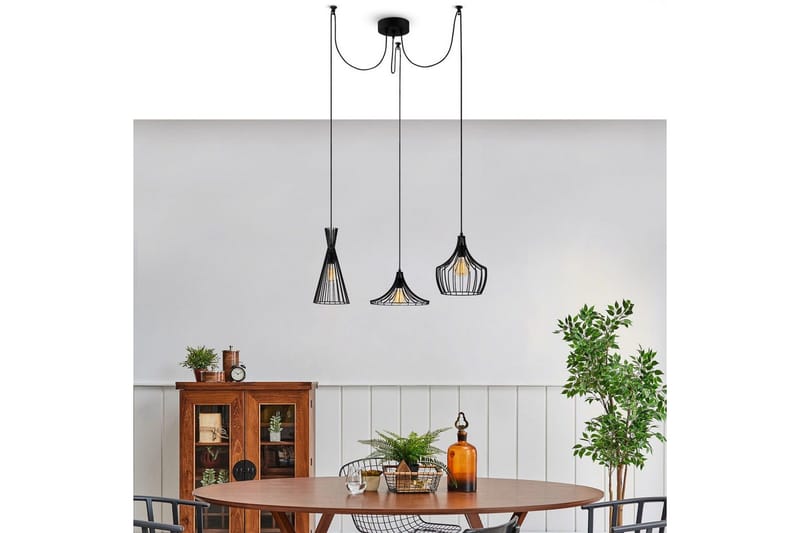 Kattovalaisin Mesopotamia Musta - Musta - Valaistus - Sisävalaistus & lamput - Erikoisvalaisin - Riisipaperivalaisin