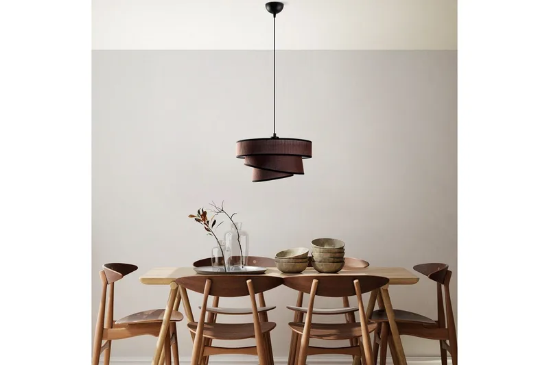 Kattovalaisin Miwako Tummanruskea - Tummanruskea - Valaistus - Sisävalaistus & lamput - Erikoisvalaisin - Riisipaperivalaisin