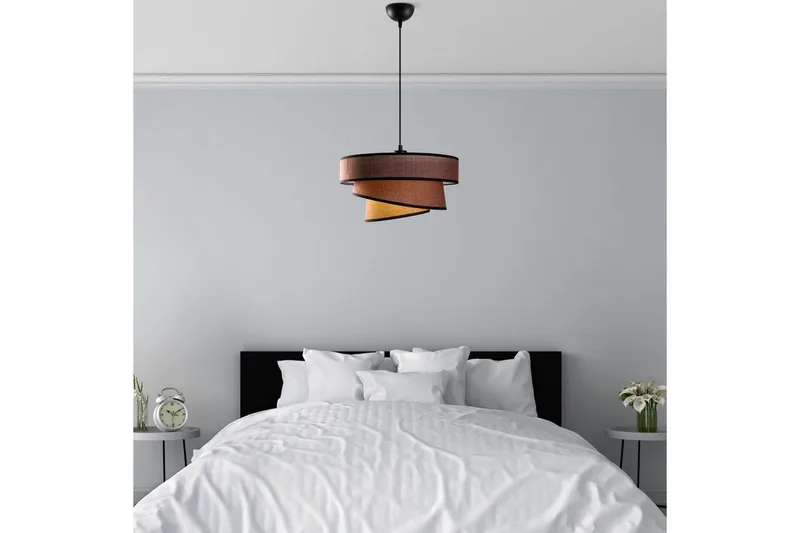 Kattovalaisin Miwako Tummanruskea - Tummanruskea - Valaistus - Sisävalaistus & lamput - Erikoisvalaisin - Riisipaperivalaisin