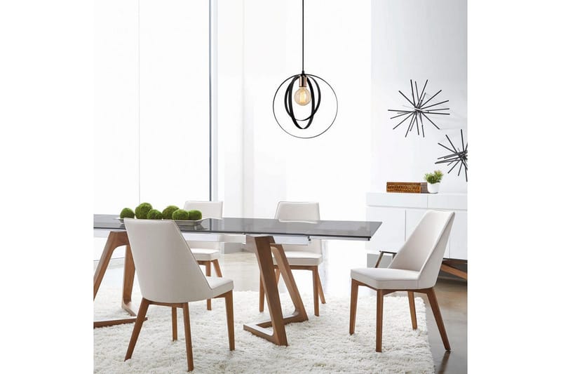 Kattovalaisin Munel Musta - Musta - Valaistus - Sisävalaistus & lamput - Erikoisvalaisin - Riisipaperivalaisin