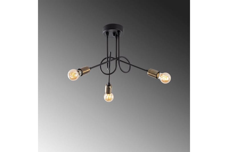 Kattovalaisin Ranju Musta / Antiikkinen Kolme pistorasiaa - Kolme pistorasiaa - Valaistus - Sisävalaistus & lamput - Erikoisvalaisin - Riisipaperivalaisin