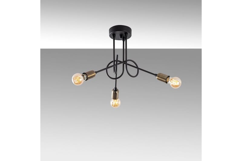 Kattovalaisin Ranju Musta / Antiikkinen Kolme pistorasiaa - Kolme pistorasiaa - Valaistus - Sisävalaistus & lamput - Erikoisvalaisin - Riisipaperivalaisin