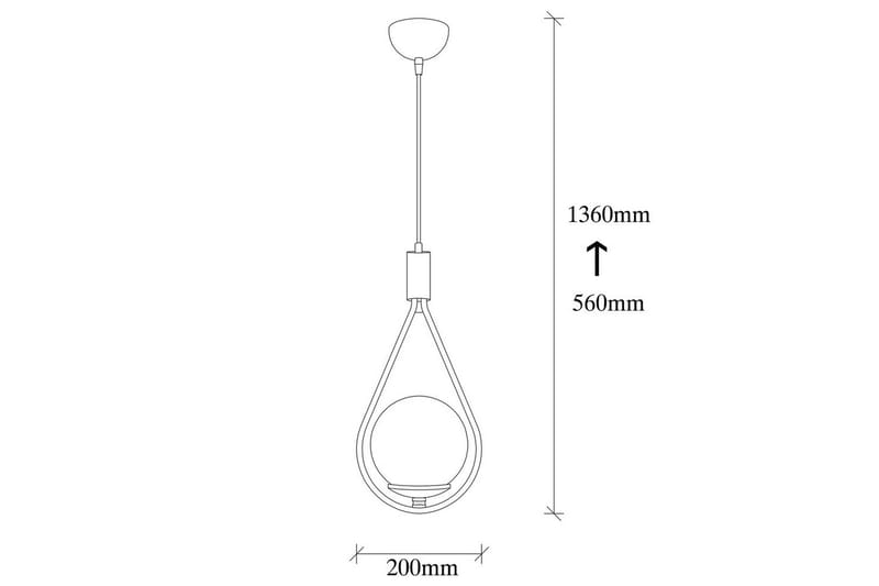 Kattovalaisin Ranpal Single Musta - Musta - Valaistus - Sisävalaistus & lamput - Erikoisvalaisin - Riisipaperivalaisin