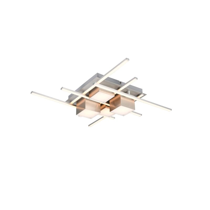 Kattovalaisin Roger - Harjattu teräs - Valaistus - Sisävalaistus & lamput - Erikoisvalaisin - Tiffanylamppu