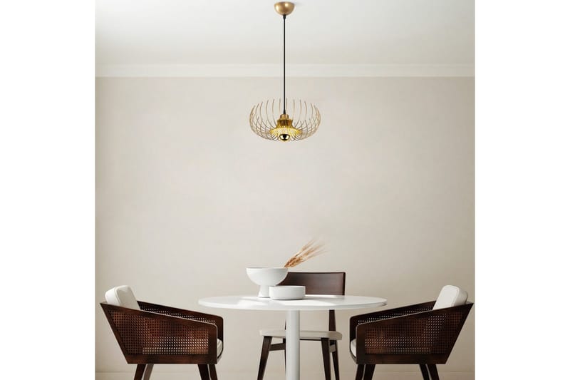 Kattovalaisin Sadortel Kulta - Kulta - Valaistus - Sisävalaistus & lamput - Erikoisvalaisin - Riisipaperivalaisin