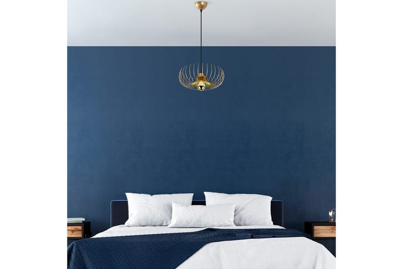 Kattovalaisin Sadortel Kulta - Kulta - Valaistus - Sisävalaistus & lamput - Erikoisvalaisin - Riisipaperivalaisin