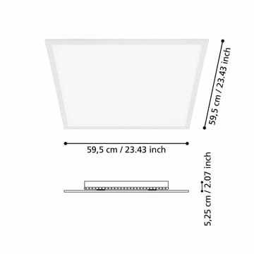 Kattovalaisin Salobrena - 59,5 cm - Valaistus - Sisävalaistus & lamput - Erikoisvalaisin - Tiffanylamppu