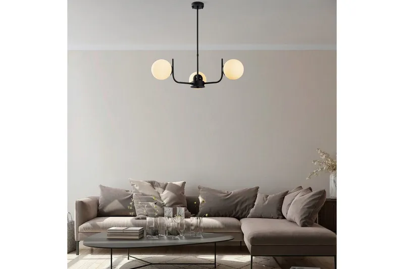 Kattovalaisin Sarvi Musta - Musta - Valaistus - Sisävalaistus & lamput - Erikoisvalaisin - Riisipaperivalaisin