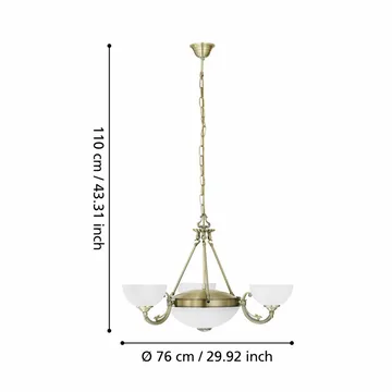 Kattovalaisin Savoy kolmella lampulla - 74 cm - Valaistus - Sisävalaistus & lamput - Keittiövalaisin - Kattovalaisin keittiö