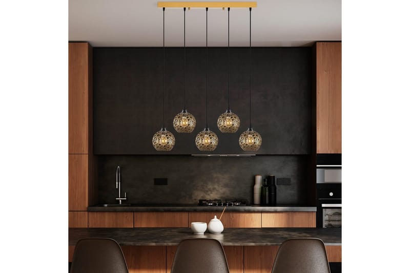 Kattovalaisin Silen Kolmoiskulta - Kulta - Valaistus - Sisävalaistus & lamput - Erikoisvalaisin - Riisipaperivalaisin