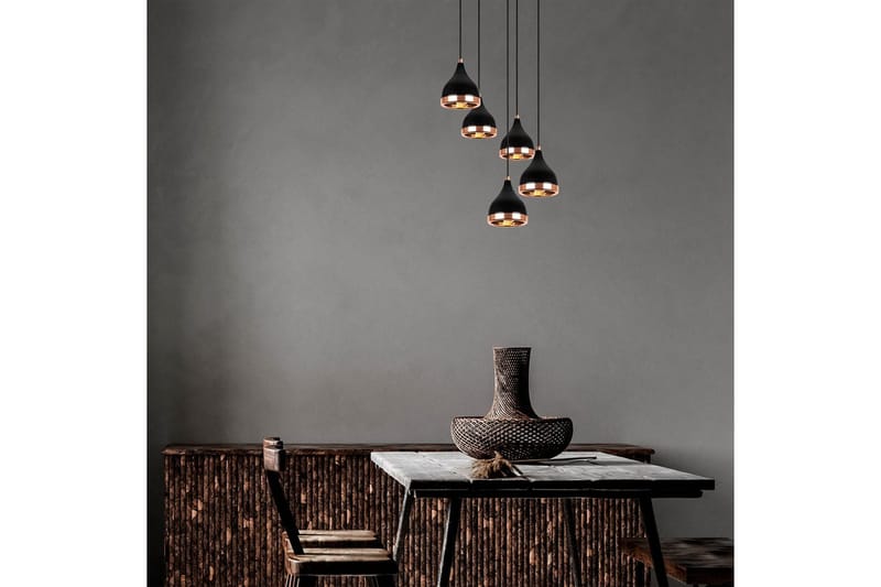 Kattovalaisin Soodne musta / kupari - Kupari/Musta - Valaistus - Sisävalaistus & lamput - Erikoisvalaisin - Riisipaperivalaisin