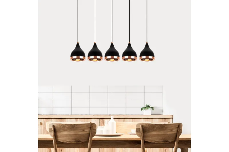 Kattovalaisin Soodne musta / kupari - Kupari/Musta - Valaistus - Sisävalaistus & lamput - Erikoisvalaisin - Riisipaperivalaisin