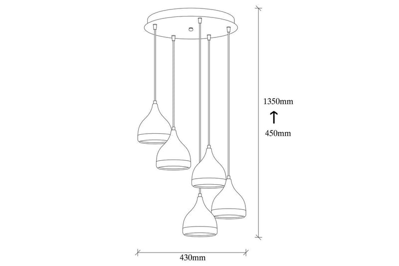 Kattovalaisin Soodne musta / kupari - Kupari/Musta - Valaistus - Sisävalaistus & lamput - Erikoisvalaisin - Riisipaperivalaisin