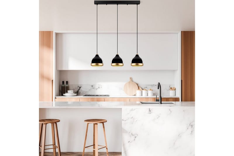 Kattovalaisin Soodni Kolme Horisontti Musta - Musta - Valaistus - Sisävalaistus & lamput - Erikoisvalaisin - Riisipaperivalaisin