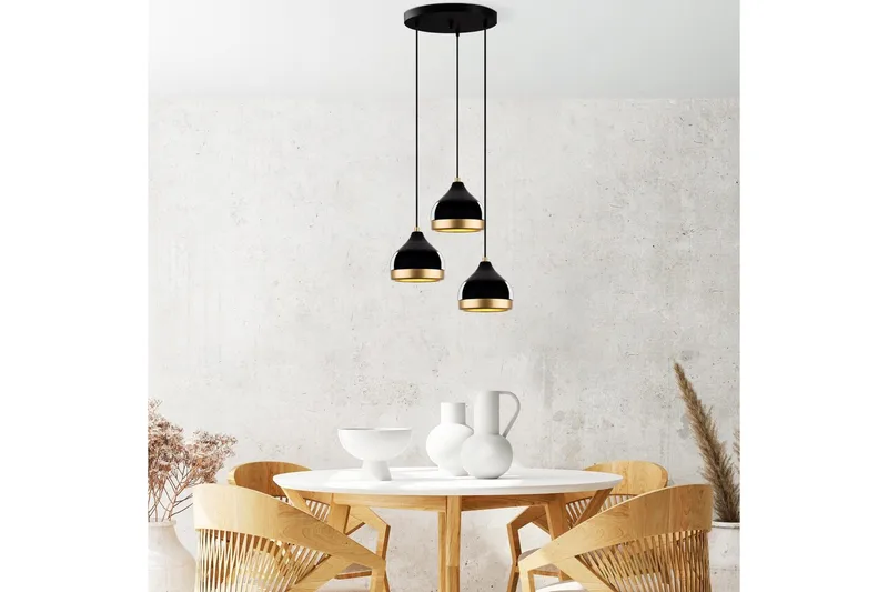 Kattovalaisin Soodni Kolme Ympyrää Musta - Musta - Valaistus - Sisävalaistus & lamput - Erikoisvalaisin - Riisipaperivalaisin