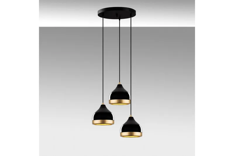 Kattovalaisin Soodni Kolme Ympyrää Musta - Musta - Valaistus - Sisävalaistus & lamput - Erikoisvalaisin - Riisipaperivalaisin